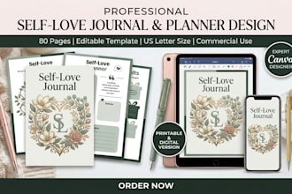 design self care planner self love workbook switch on journal and mood trackers