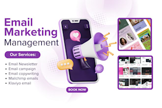 do  email newsletter, email marketing, email  campaign for email automation