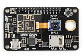 design esp32 thermal camera pcb with ai firmware and iot data transmission