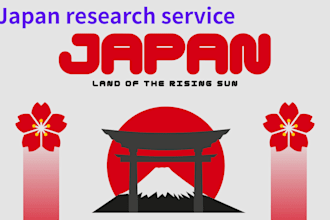 research anything about japan for your project