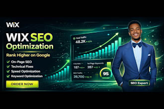 optimise your wix website SEO,  wix website development, wix store