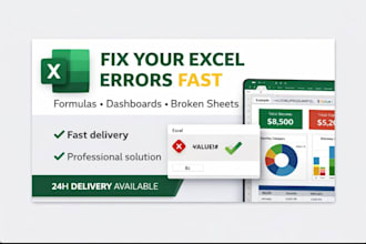 fix excel formulas, errors and automate your spreadsheet