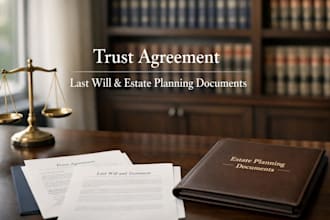 draft your trust agreement, last will and estate planning documents