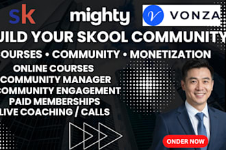 skool community setup mighty networks ghl course kajabi skool community manager