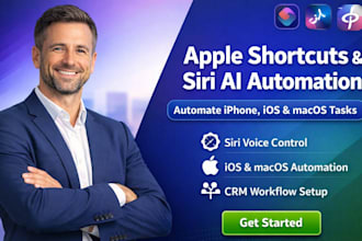 apple shortcut siri ai iphone ipad ios macos iwatch task crm workflow automation