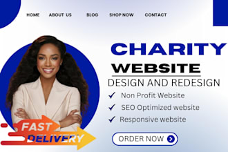 charity website design fundraising website design nonprofit website