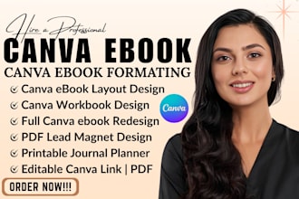 design canva workbook ebook pdf lead magnet design  journal  workbook design
