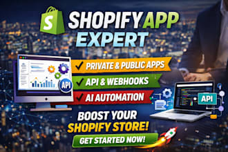 shopify public app, shopify private app, webhooks, custom shopify ai app, api