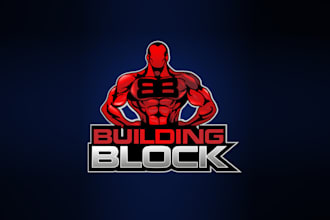 design building block hardcore logo