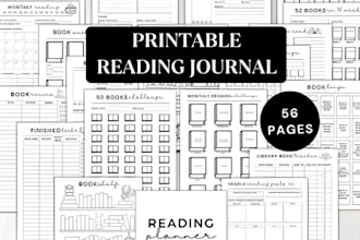 design reading planner 2026 or 2027 and digital reading journal