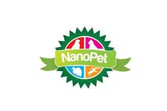 design monogram pet product brand logo