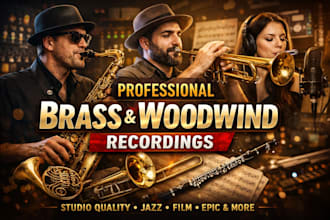 record professional flute, clarinet, or woodwind instruments for your music
