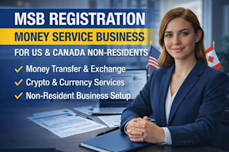 do msb registration money service business for US and canada non residents