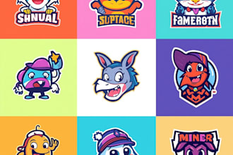 create incredible cartoon character logo and mascot design