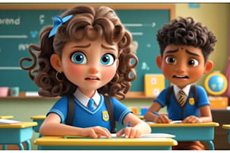 do 3d kids animation children learning video 3d animated kids video pixar style