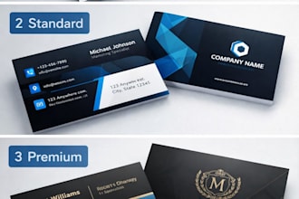 design a modern professional business card