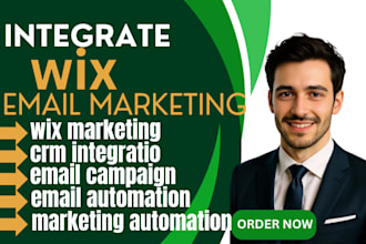 integrate wix email marketing automation CRM campaigns setup website