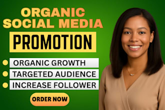 increase followers organically  real growth,no bots
