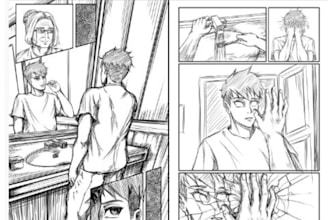 draw anime manga comic book illustration webtoon  manga panels manga page