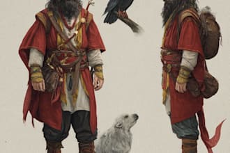 do fantasy character for you