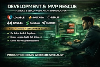 build lovable ai website fix replit webapp bolt new saas fix v0 ai app supabase