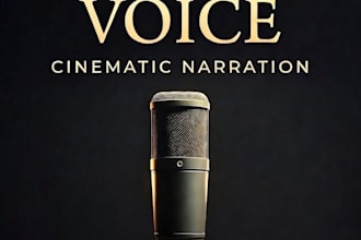 do a deep cinematic male voice over