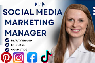 beauty tiktok instagram pinterest social media manager and content creator