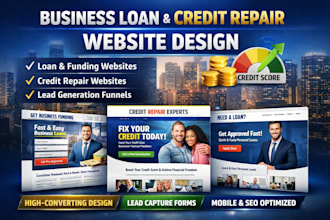 design business loan website business funding credit repair website
