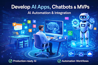 build ai apps, chatbots, ai mvps and automation workflows