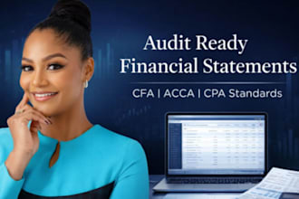 perfectly provide audit cfa acca and CPA certified financial statement