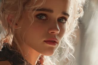 draw fantasy portrait with cinematic lighting