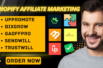 setup affiliate program uppromote referral bixgrow refersion goaffpro vitals