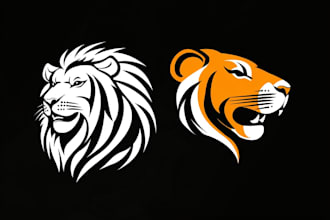design or redesign professional lion, tiger, puma, pet logo