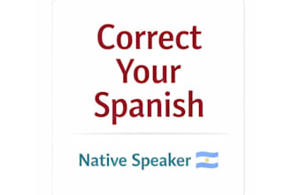correct and improve your spanish text like a native speaker