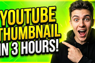 create eye catching youtube thumbnails for gaming, finance and tech channel