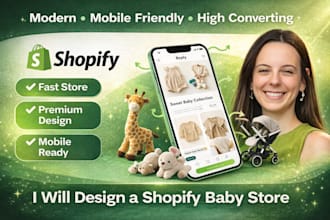 design and redesign a high converting shopify baby product store
