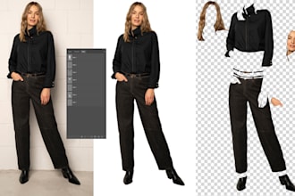 do multi path clipping and product photo retouching