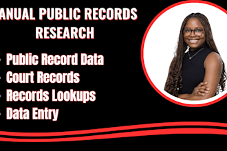 handle public records search, county court records and legal research