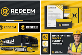 german brand guideline, brand style guide, brand identity with branding kit logo
