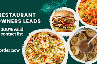 targeted restaurant leads, b2b leads and business emails