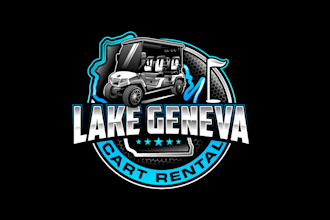 create awesome and gorgeous golf cart logo design