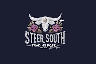 create creative and good looking western logo design