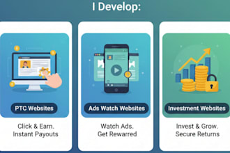 build a professional PTC and ads watch website on blogger