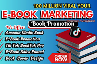 viral your ebook promotion, tik tok booktok, amazon KDP ads kindle promotion