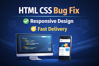 fix HTML CSS bugs and make your website responsive