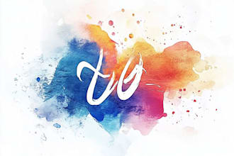 make a distinctive and tasteful watercolor logo for you