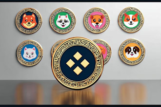 design professional crypto and cryptocurrency token logo