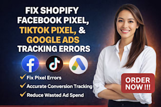 fix shopify facebook pixel tiktok pixel and google ads tracking errors