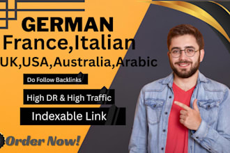 do guest post on USA, UK, arabic, french, australia, german, uae, italian sites