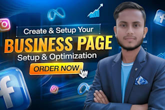 create facebook page and setup business page for social media